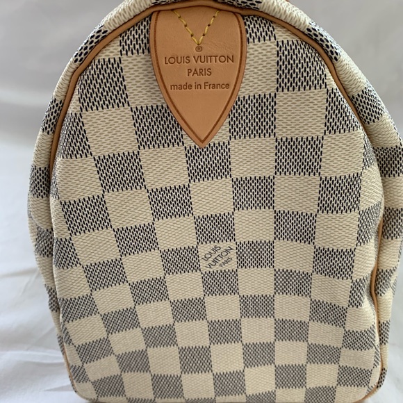 Louis Vuitton Speed 30 Damier Azur in Beige - Picture 3 of 9